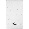 Clayre & Eef Asciugamano per ospiti 40x66 cm Bianco/Nero