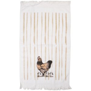 Asciugamano per ospiti Clayre & Eef CTRFL-1 40x66 cm...