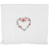 Asciugamano per Ospiti Clayre & Eef CTSLF 40x66 cm Bianco Rosa