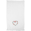 Asciugamano per Ospiti Clayre & Eef CTSLF 40x66 cm Bianco Rosa