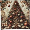 Federa per cuscino Clayre & Eef NCH23 45x45 cm Beige e Rosso