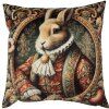 Clayre & Eef NE21 Federa per cuscino 45x45 cm Beige e Rosso