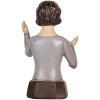 Busto decorativo Donna Clayre & Eef 6PR5554 12x9x20 cm Beige/Grigio