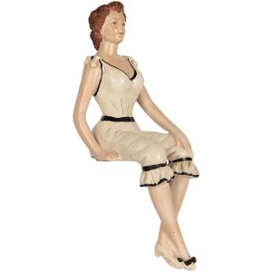 Decorazione Donna Clayre & Eef 6PR5560 12x10x29 cm Beige