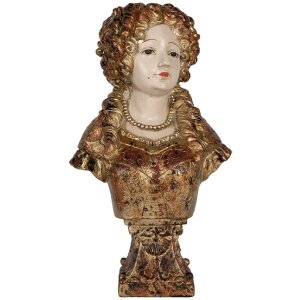 Clayre & Eef 6PR5563 Decorazione Busto Donna Beige e...