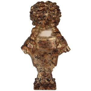 Clayre & Eef 6PR5563 Decorazione Busto Donna Beige e Marrone 18x12x30 cm