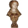 Clayre & Eef 6PR5563 Decorazione Busto Donna Beige e Marrone 18x12x30 cm