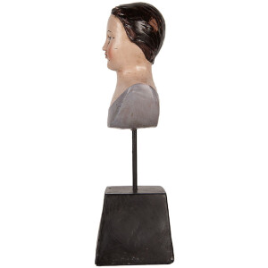 Busto decorativo donna Clayre & Eef 6PR5564 11x11x34 cm Beige-Marrone