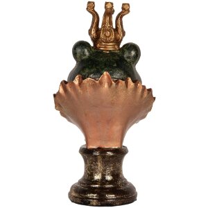 Clayre & Eef 6PR5566 Decorazione Busto Rana 12x11x22 cm Verde-Oro