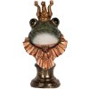 Clayre & Eef 6PR5566 Decorazione Busto Rana 12x11x22 cm Verde-Oro