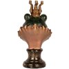 Clayre & Eef 6PR5566 Decorazione Busto Rana 12x11x22 cm Verde-Oro