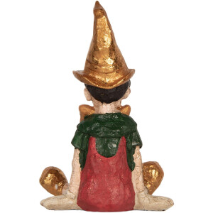 Statua decorativa Pinocchio Clayre & Eef 6PR5573 13x13x19 cm beige-rossa