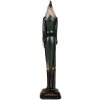 Clayre & Eef 6PR5576 Decorazione Gallo 7x7x31 cm Verde Rosso