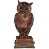 Salvadanaio a forma di gufo Clayre & Eef 6PR5579 16x15x35 cm