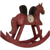 Clayre & Eef 6PR5580 Cavallo a Dondolo Decorativo 39x12x33 cm Rosa