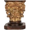 Base decorativa Clayre & Eef 6PR5581 12x12x16 cm Marrone-Oro
