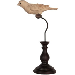 Decorazione Uccello Clayre & Eef 6PR5587 12x7x21 cm...