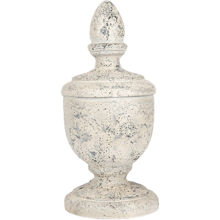 Clayre & Eef 5MG0067 Ornamento Decorativo Ø 22x48 cm Beige Grigio