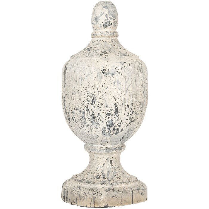 Clayre & Eef 5MG0068 Decorazione Ornamento Beige-Grigio Ø 19x45 cm