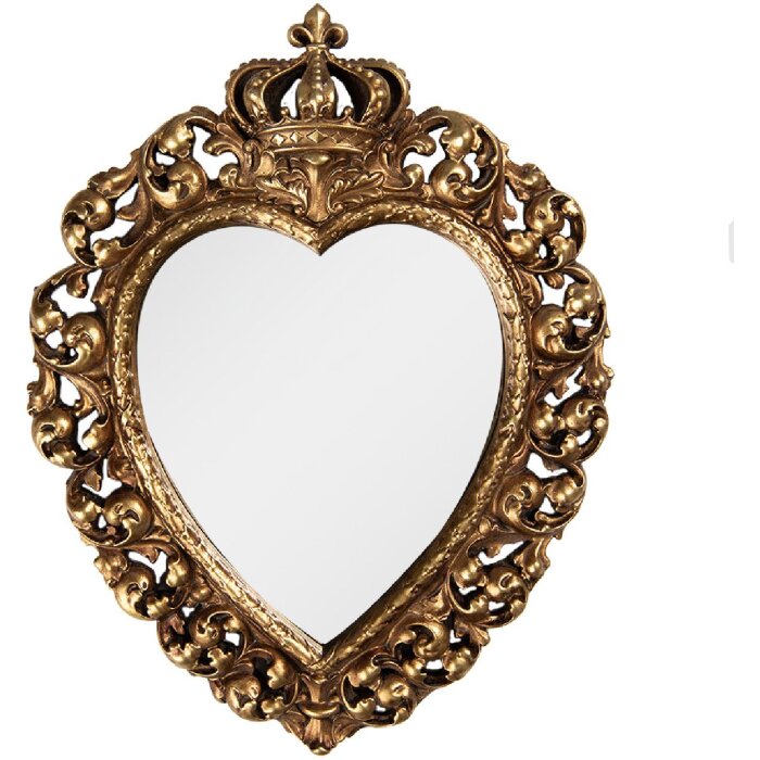 Specchio da parete Clayre & Eef 62S311 23x3x30 cm Color Oro
