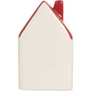 Decorazione Casa con LED Clayre & Eef 6CE2177M 6x5x10 cm Bianco Rosso