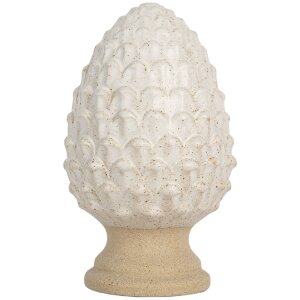 Clayre & Eef 6CE2179 Decorazione Pigna Beige 9x15 cm