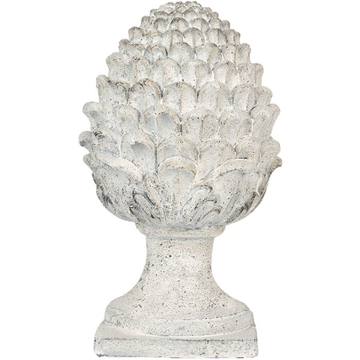 Clayre & Eef 6MG0120 Decorazione Pigna Beige-Grigio Ø 23x41 cm