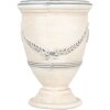 Clayre & Eef 6MG0121 Decorazione Vaso per Fiori Beige Grigio Ø 23x31 cm