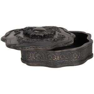 Clayre & Eef 6PR5294 Scatola Portagioie 12x11x4 cm Polyresin