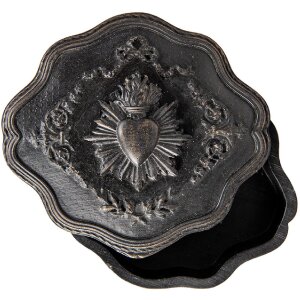 Clayre & Eef 6PR5294 Scatola Portagioie 12x11x4 cm Polyresin