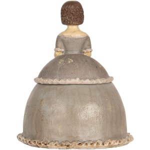 Figura decorativa Donna Clayre & Eef 6PR5547 19x16x22 cm Beige/Grigia
