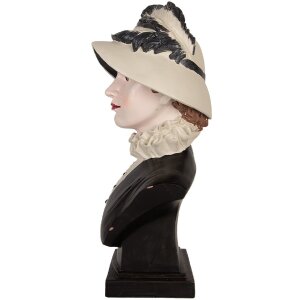 Busto decorativo donna Clayre & Eef 6PR5549 27x21x48 cm Beige/Marrone
