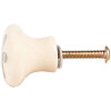 Pomello per porta in ceramica Clayre & Eef 66275G Ø 3x3 cm Altezza 3 cm