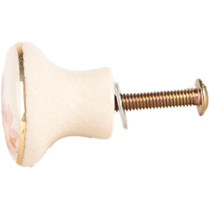 Pomo per porta Clayre & Eef 66277 Beige Rosa...