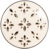 Manopola per porta Clayre & Eef 66278 Ø 4x3 cm Beige-Nera
