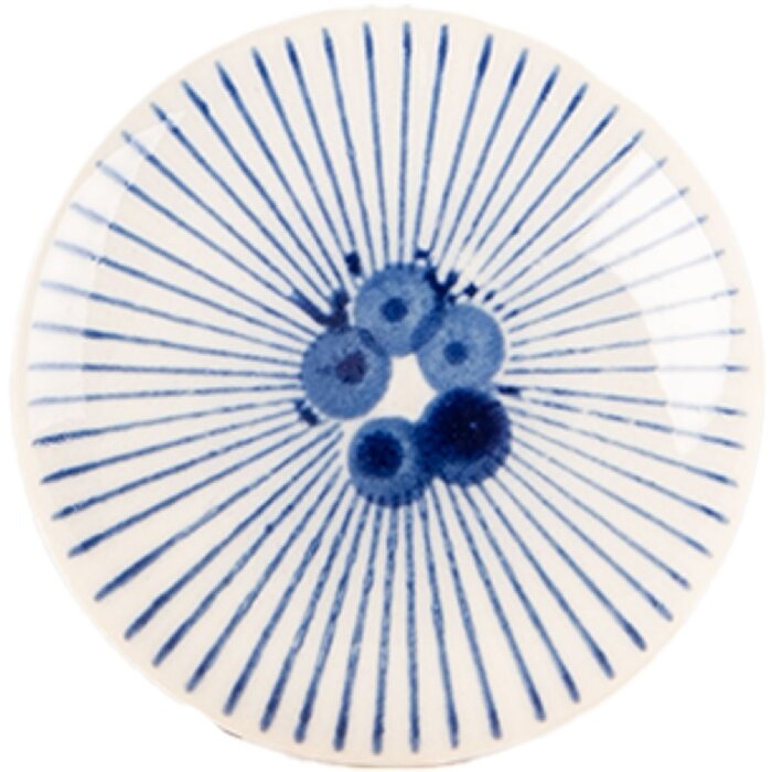 Maniglia per porta Clayre & Eef 66280 Beige Blu Ø 4x3 cm Ceramica
