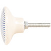 Maniglia per porta Clayre & Eef 66280 Beige Blu Ø 4x3 cm Ceramica