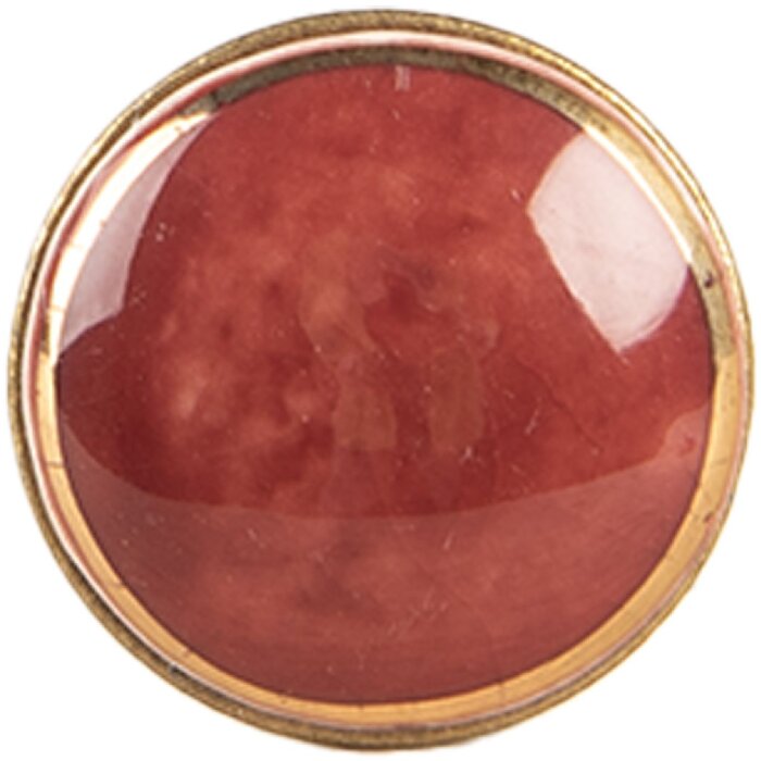 Clayre & Eef 66281BU Manopola per porta Rosso Oro Ø 3x3 cm / S3 cm