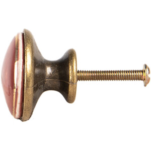 Clayre & Eef 66281BU Manopola per porta Rosso Oro...