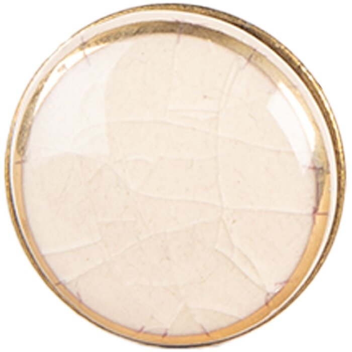 Manopola per porta Clayre & Eef 66281W Beige Dorato 3x3 cm / S3 cm