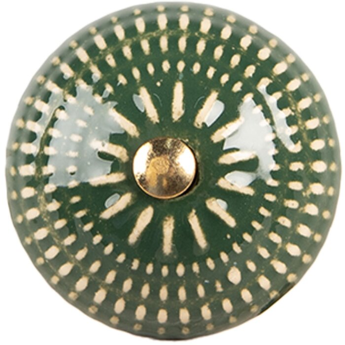 Manopola per porta in ceramica Clayre & Eef 66283 Ø 4x3 cm