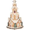 Supporto per albero di Natale Clayre & Eef 5MG0093 Ø 35x57 cm Marrone e Bianco