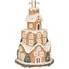 Supporto per albero di Natale Clayre & Eef 5MG0093 Ø 35x57 cm Marrone e Bianco