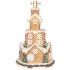Supporto per albero di Natale Clayre & Eef 5MG0093 Ø 35x57 cm Marrone e Bianco