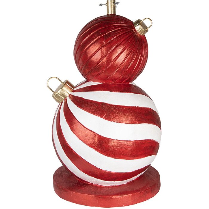 Base per albero di Natale Clayre & Eef 5MG0096 Rossa e Bianca Ø 55x84 cm