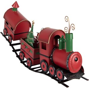 Decorazione Treno Clayre & Eef 5Y1294 63x13x31 cm Rossa