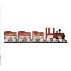 Clayre & Eef 5Y1299 Decorazione Treno 58x12x14 cm Rosso