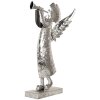 Decorazione Angelo in ferro Clayre & Eef 5Y1300 Argento 30x15x50 cm