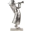 Decorazione Angelo in ferro Clayre & Eef 5Y1300 Argento 30x15x50 cm