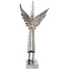 Decorazione Angelo in ferro Clayre & Eef 5Y1300 Argento 30x15x50 cm